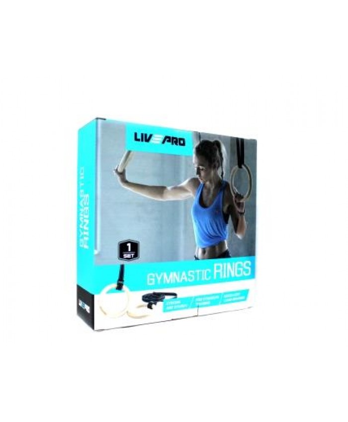 Гімнастичні кільця LivePro WOOD GYM RING