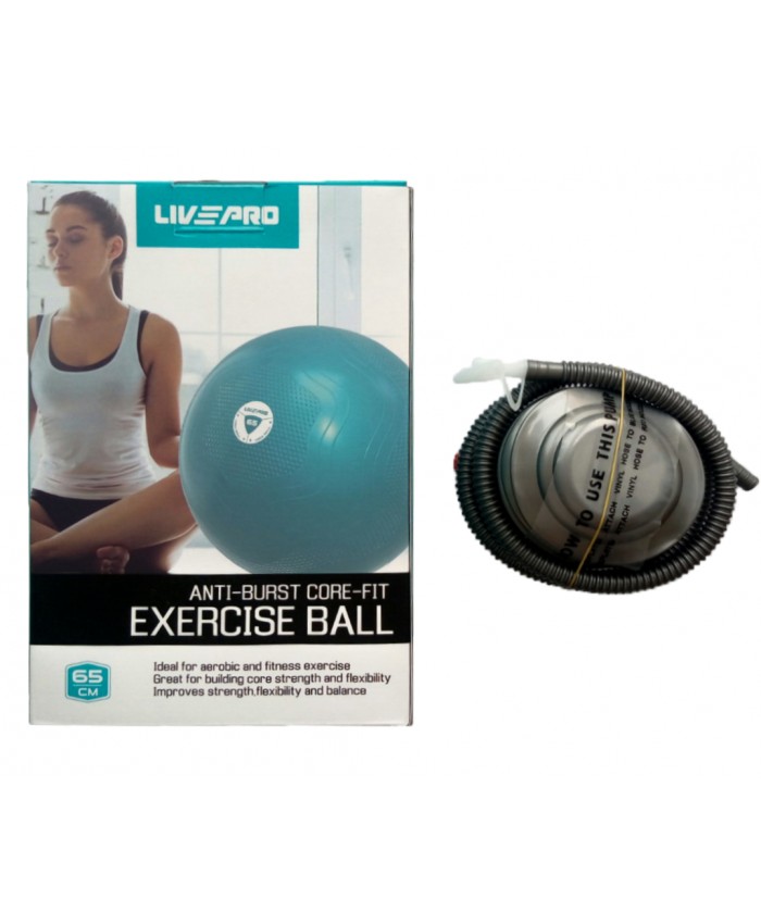 Фітбол зміцнений LivePro ANTI-BURST CORE-FIT EXERCISE BALL