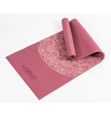 Килимок для йоги з принтом LiveUp PVC YOGA MAT