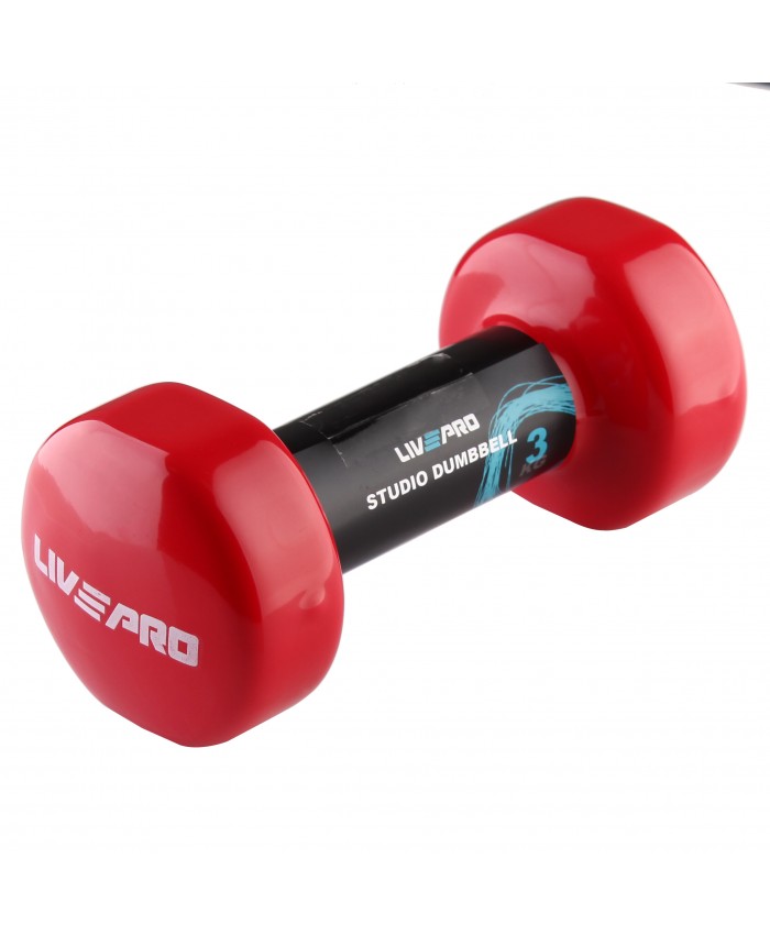 Гантель вінілова 1шт LivePro STUDIO DUMBBELL