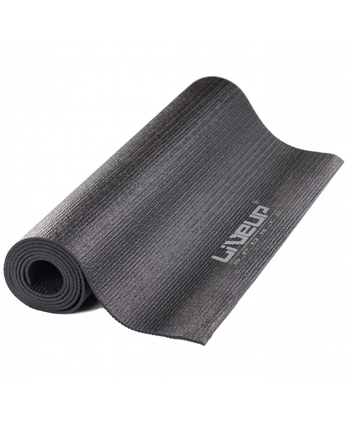 Килимок для йоги LiveUp YOGA MAT TOTAL BLACK