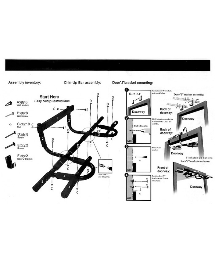 Турнiк для підтягування LiveUp CHIN-UP BAR WITH ARM STRAP