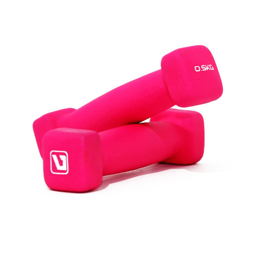 Гантелі неопренові пара LiveUp SQUARE HEAD DUMBBELL
