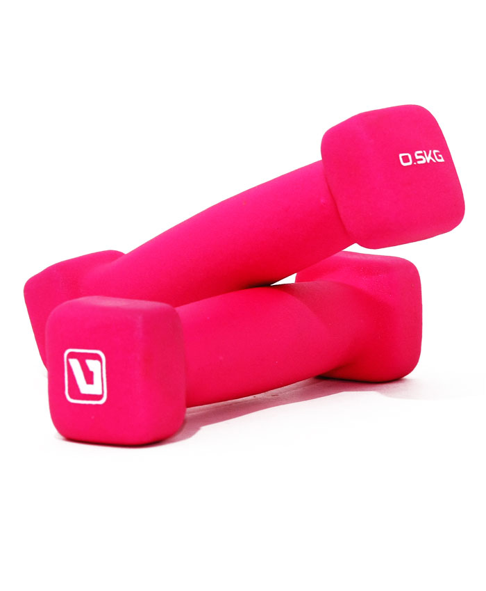 Гантелі неопренові пара LiveUp SQUARE HEAD DUMBBELL