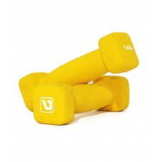 Гантелі неопренові пара LiveUp SQUARE HEAD DUMBBELL