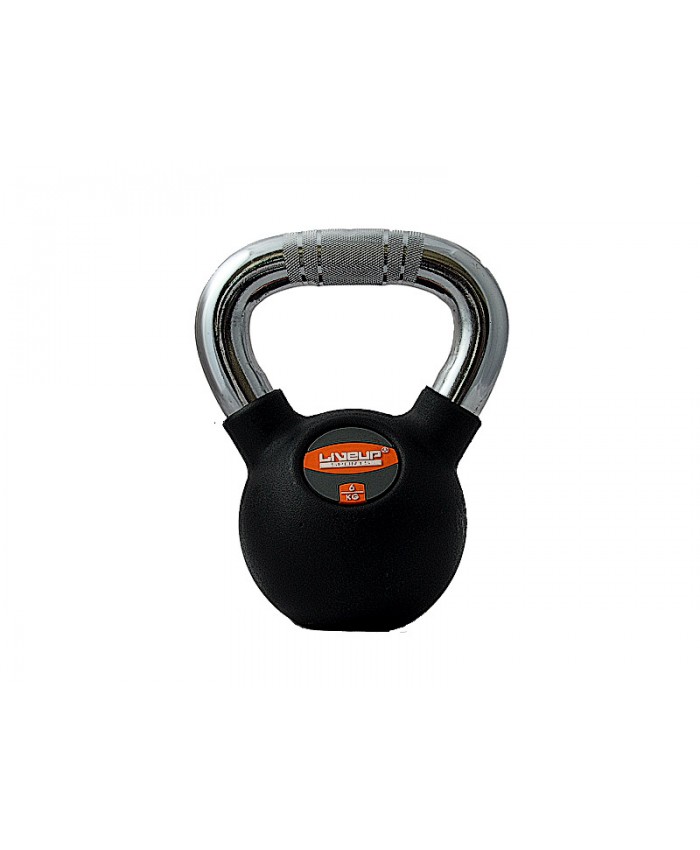 Гиря LiveUp RUBBER KETTLEBELL