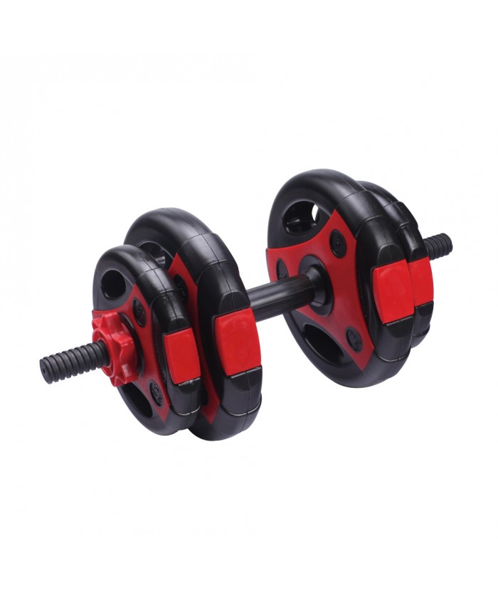 Гантель набірна пластикова 10кг 1шт LiveUp CEMENT DUMBELL SET