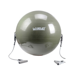Фітбол з еспандером LiveUp GYM BALL WITH EXPANDER