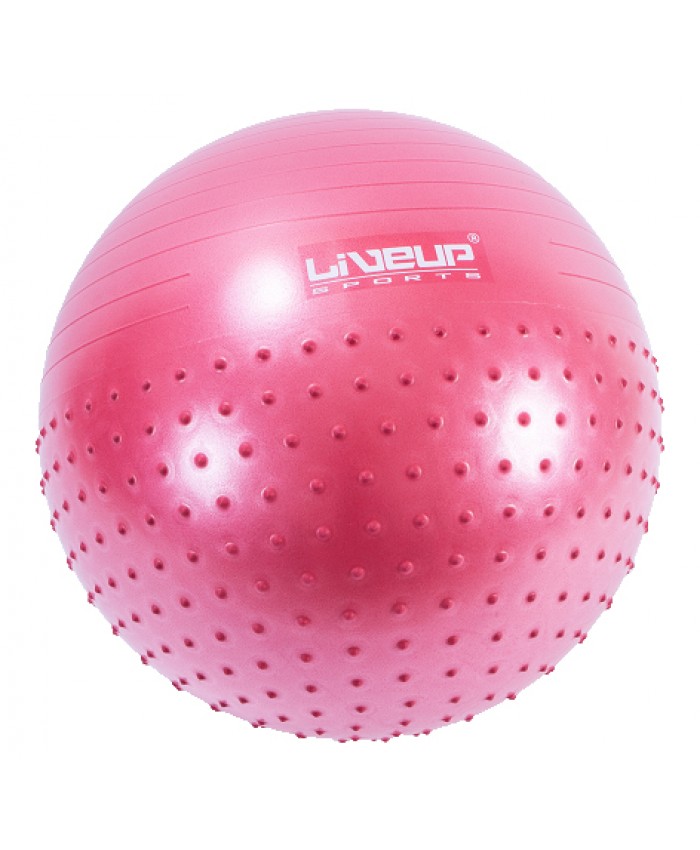 Фітбол масажний з насосом LiveUp HALF MASSAGE BALL Фітбол масажний з насосом LiveUp HALF MASSAGE BALL