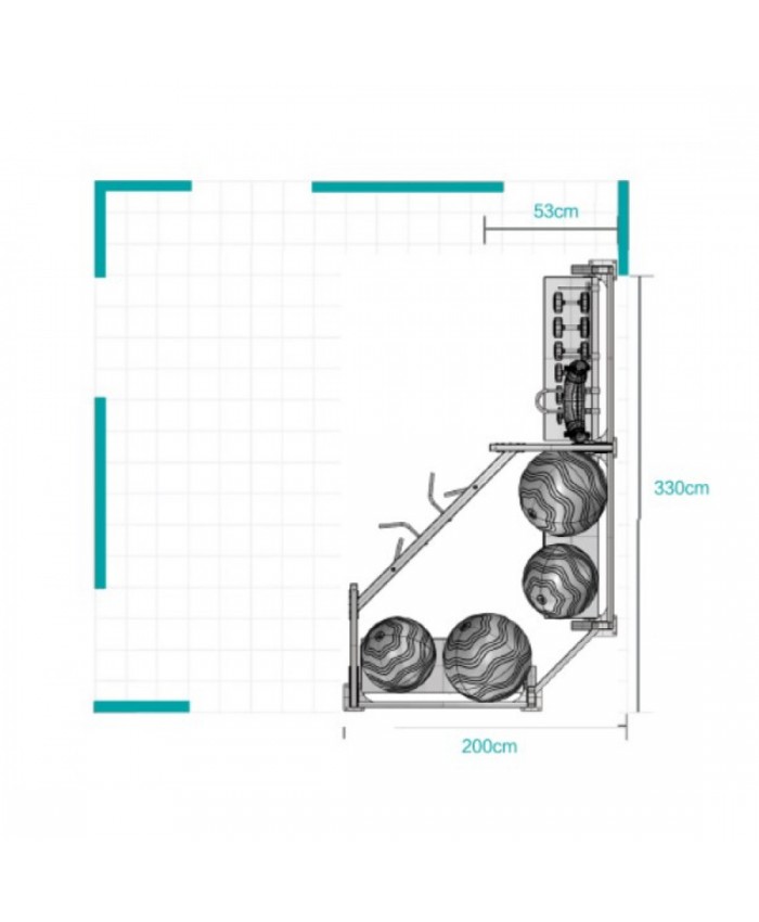 Функціональний спортивний куточок Gains FUNCTION